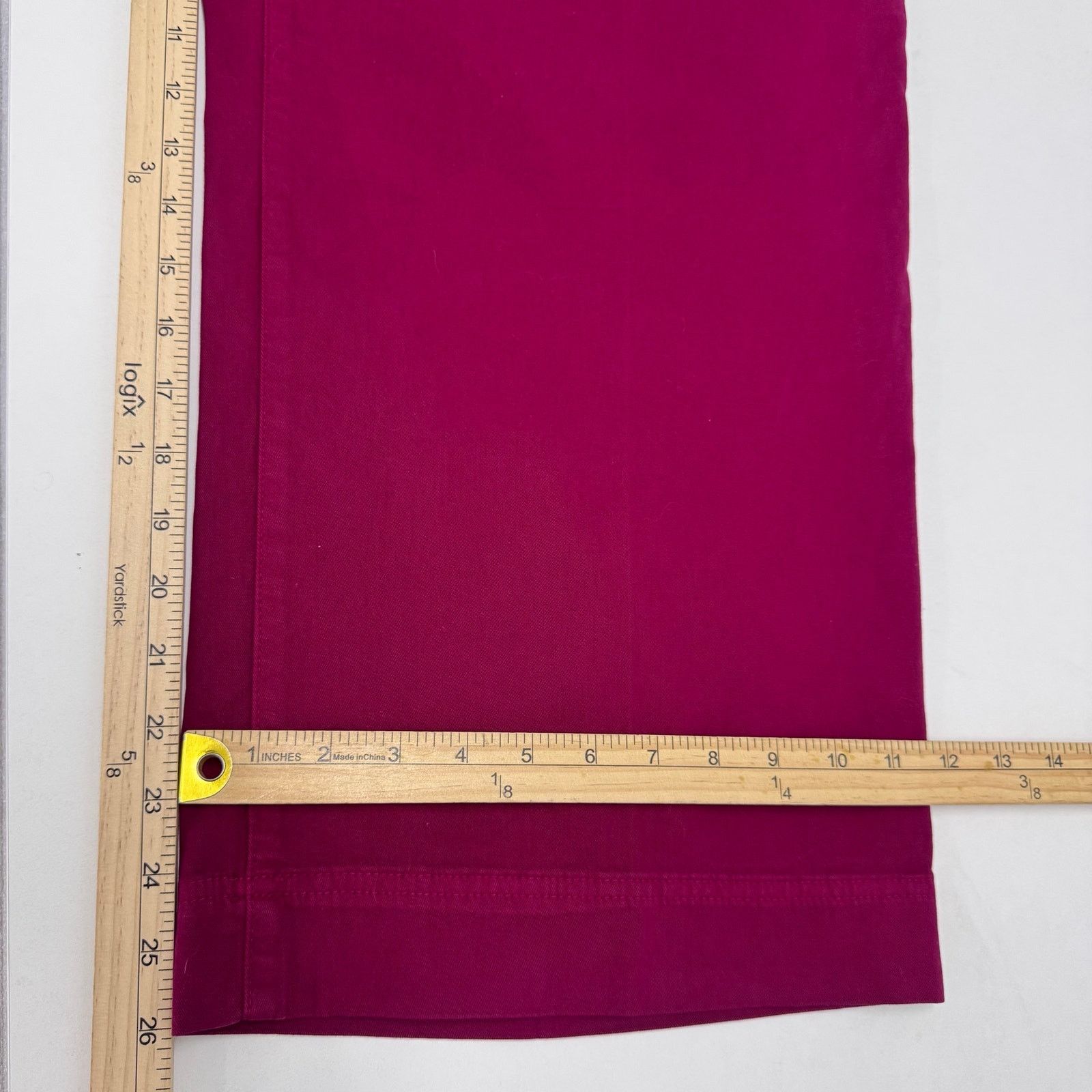 Marina Rinaldi Marina Rinaldi Cropped Wide Lege Pant Red Plus 22 Preppy Size 22" - 6 Thumbnail