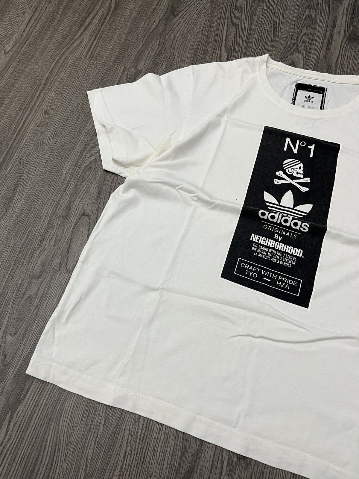 Adidas × Neighborhood 💀Adidas Originals x Neighborhood Graphic 1 2014 T-Shirt Size US XL / EU 56 / 4 - 4 Thumbnail