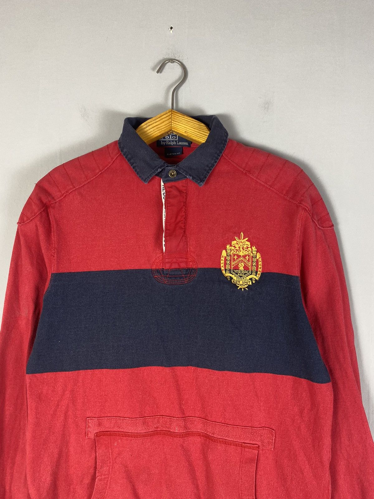 Ralph Lauren Vintage 90s polo Ralph Lauren rugby long sleeve big logo Size US L / EU 52-54 / 3 - 2 Thumbnail