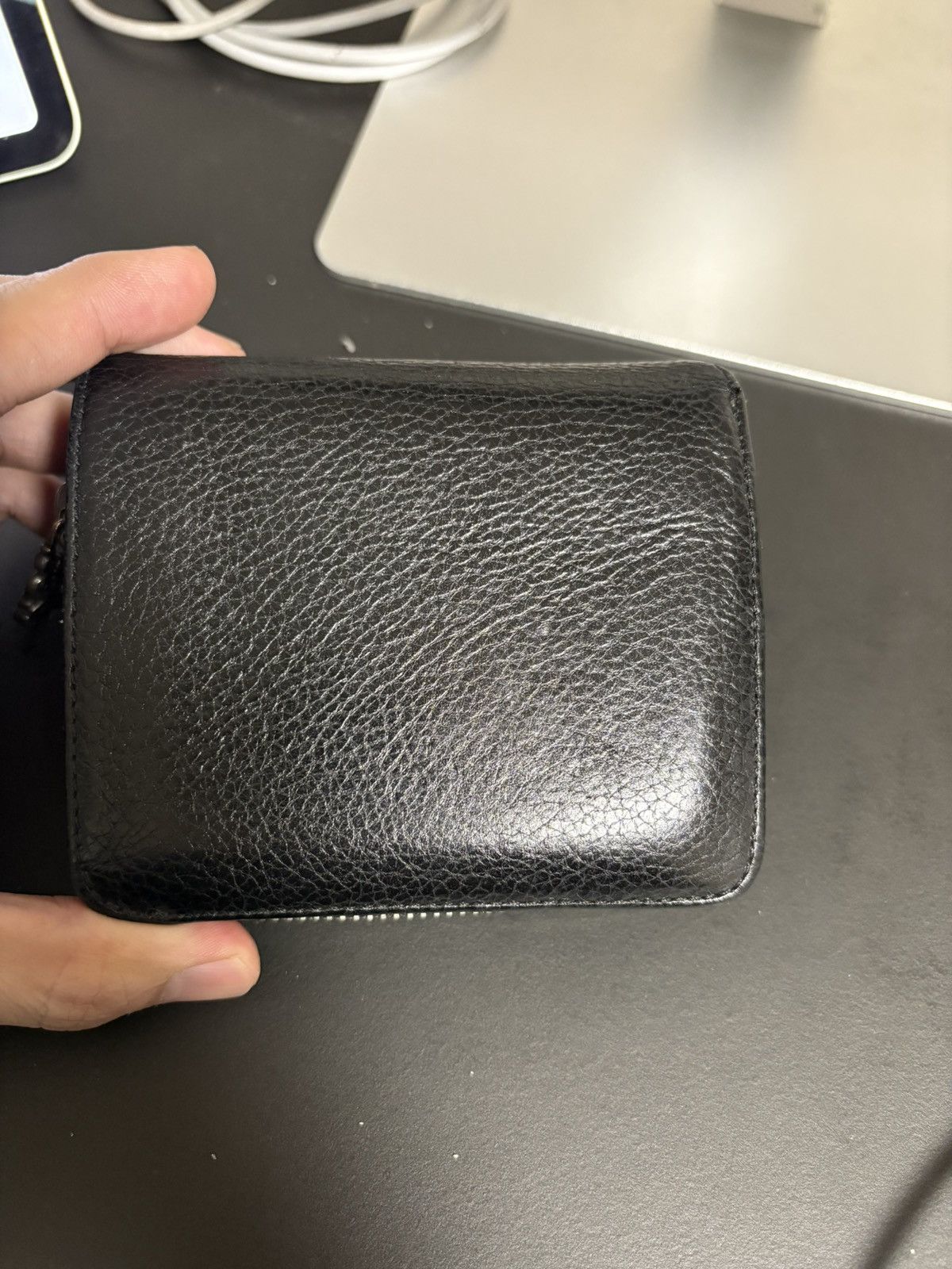 Chrome hearts sq zip wallet