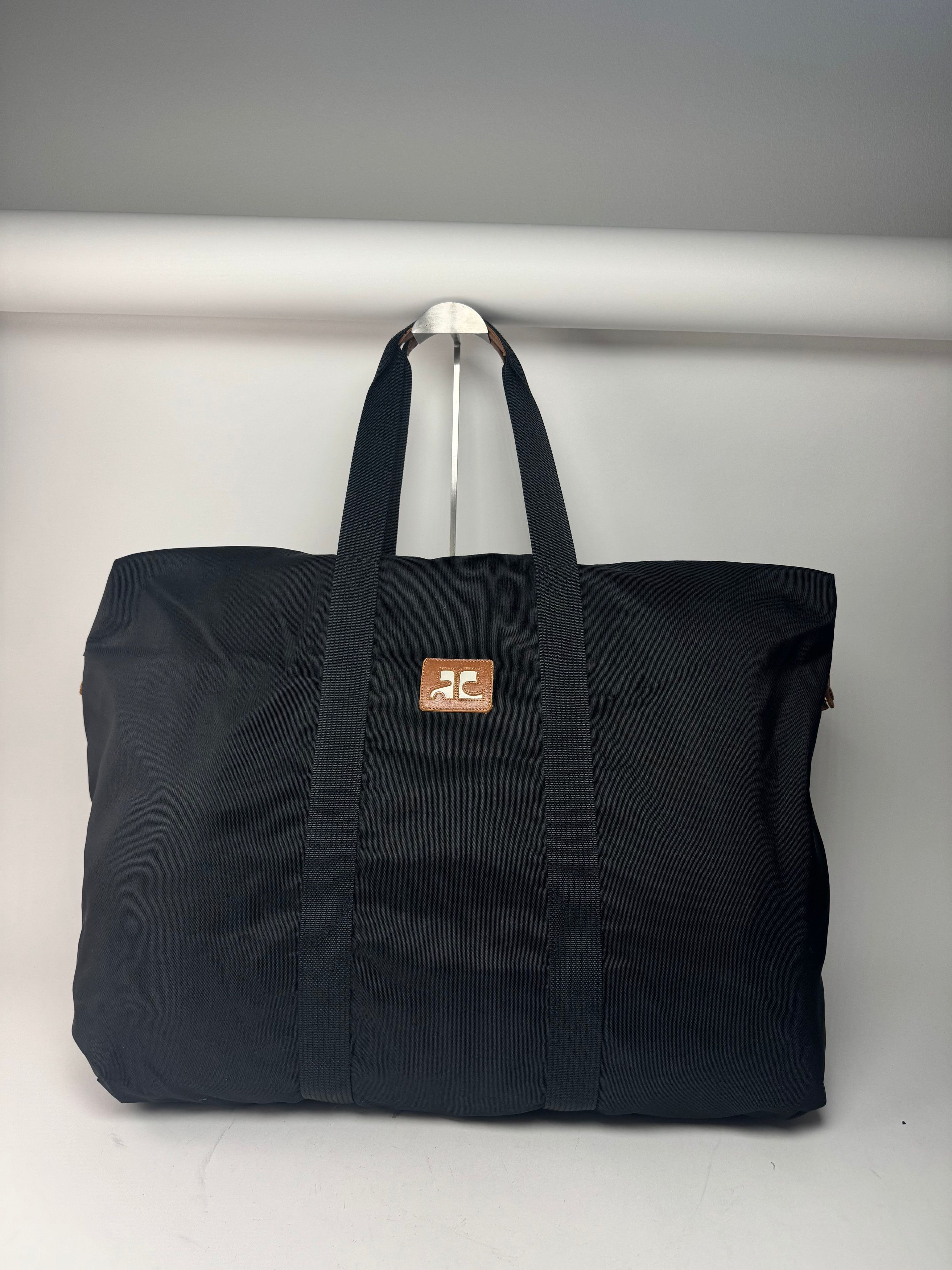 Courreges Vintage Polyester Duffel Bag Black Size ONE SIZE - 1 Thumbnail