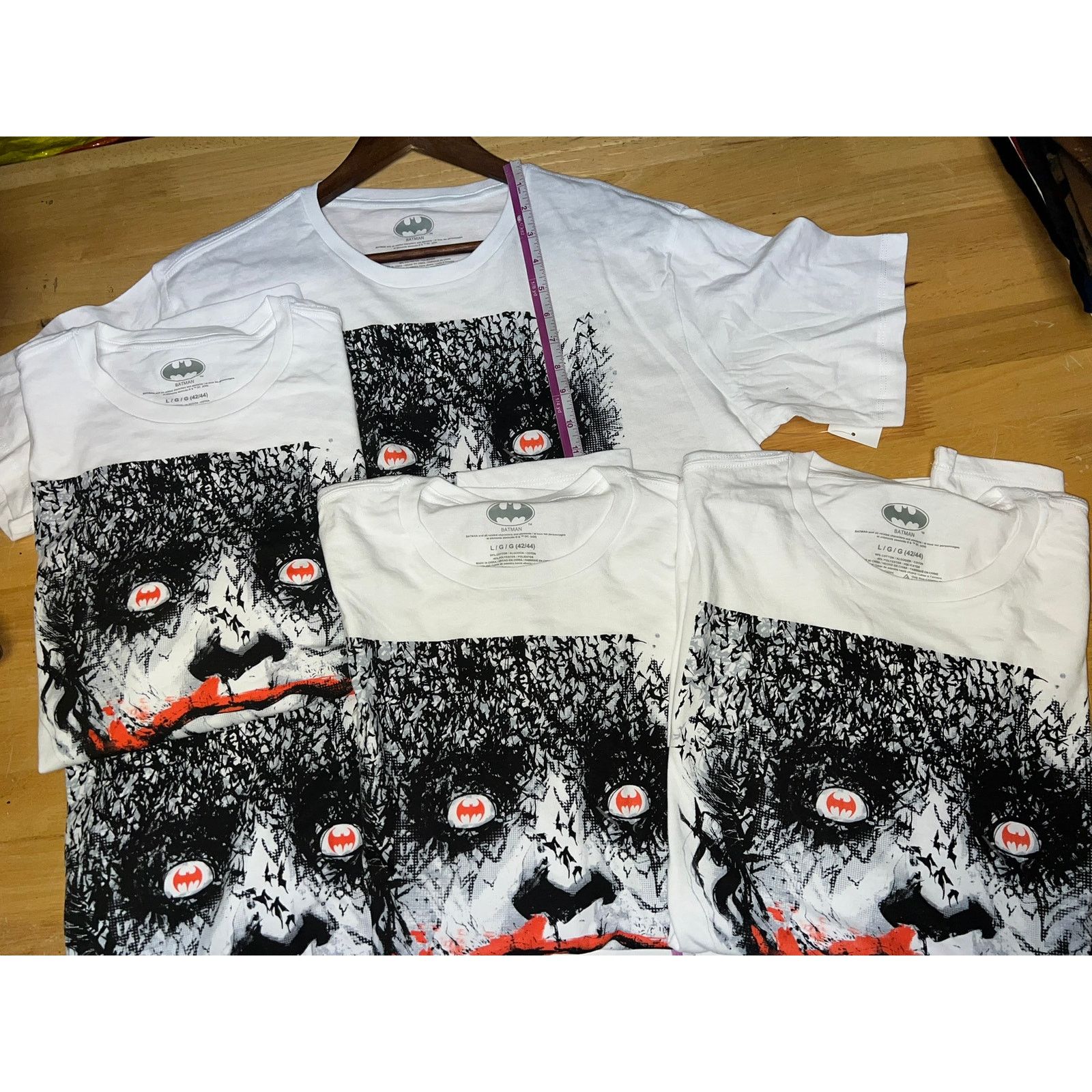 Vintage Batman The Joker Shirt White Graphic Movie Tee NWT XL Size US L / EU 52-54 / 3 - 10 Thumbnail