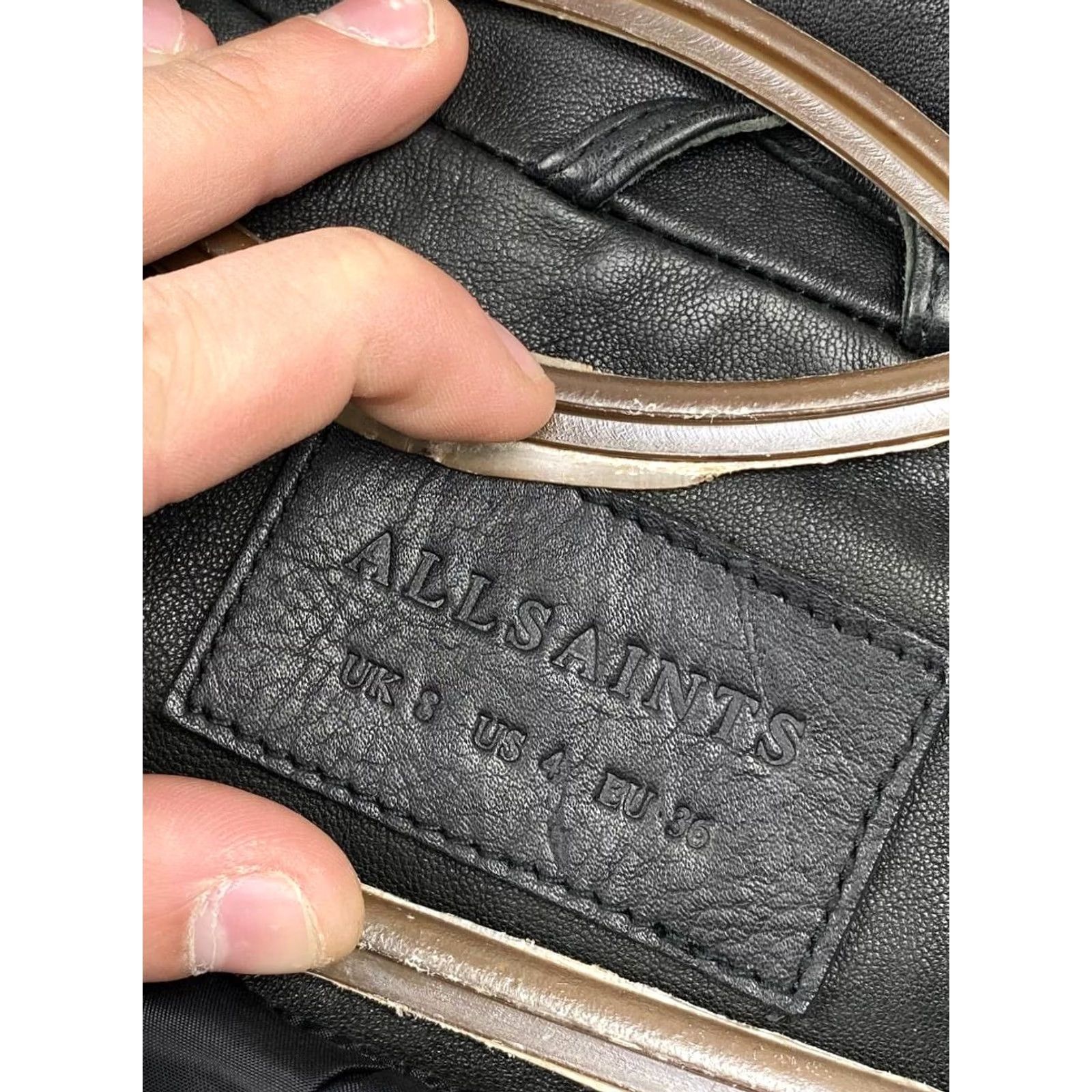 Allsaints VINTAGE AllSaints Leather Biker Jacket Women S Black Jacket Women S Black Leather Biker Time-End 90s Size S / US 4 / IT 40 - 5 Thumbnail