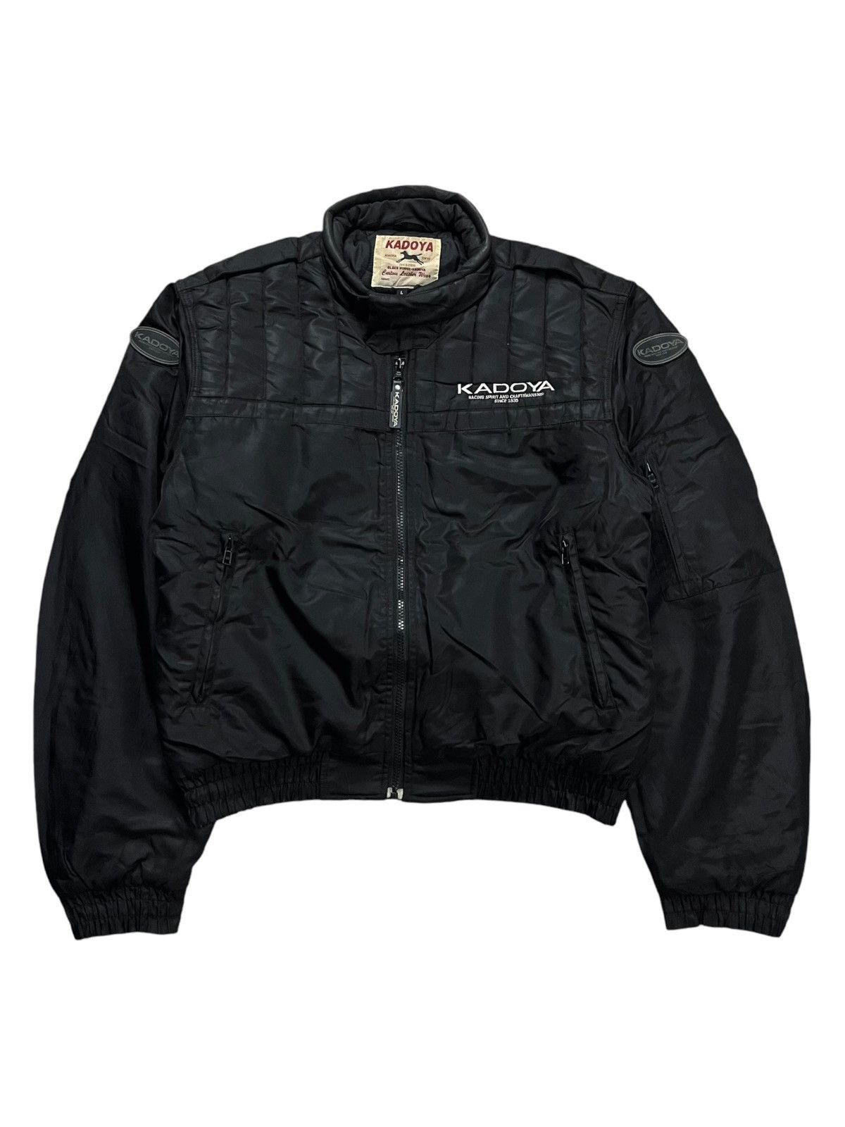 Japanese Brand 1990s Kadoya Full Protector Black Horse Power Riding Jacket Size US M / EU 48-50 / 2 - 1 Thumbnail