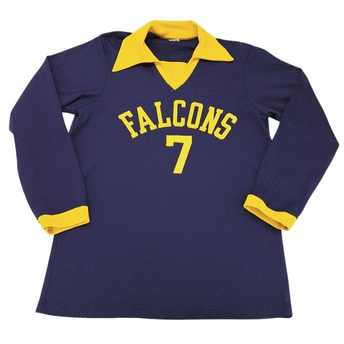 Champion Vintage Champion Falcons #7 Blue Yellow Mesh Sports Jersey Size US M / EU 48-50 / 2 - 6 Thumbnail