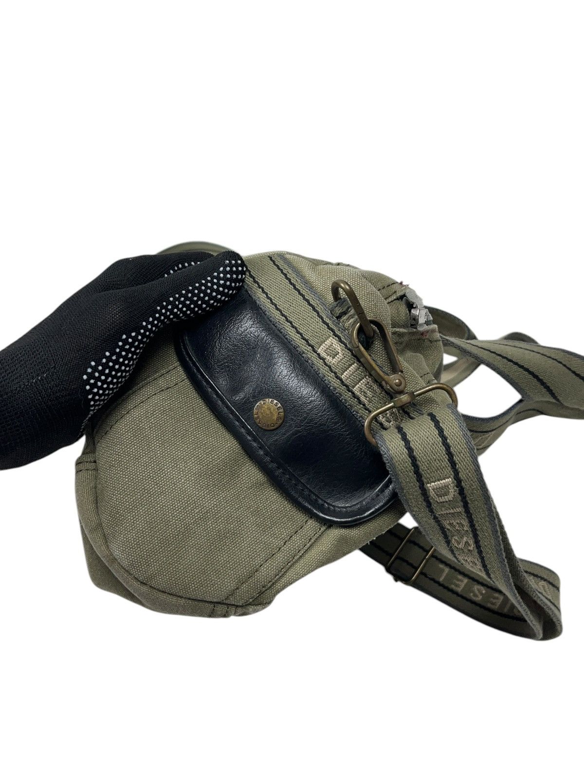 Diesel Vintage Diesel Canvas Khaki Crossbody Bag Utility Size ONE SIZE - 9 Thumbnail
