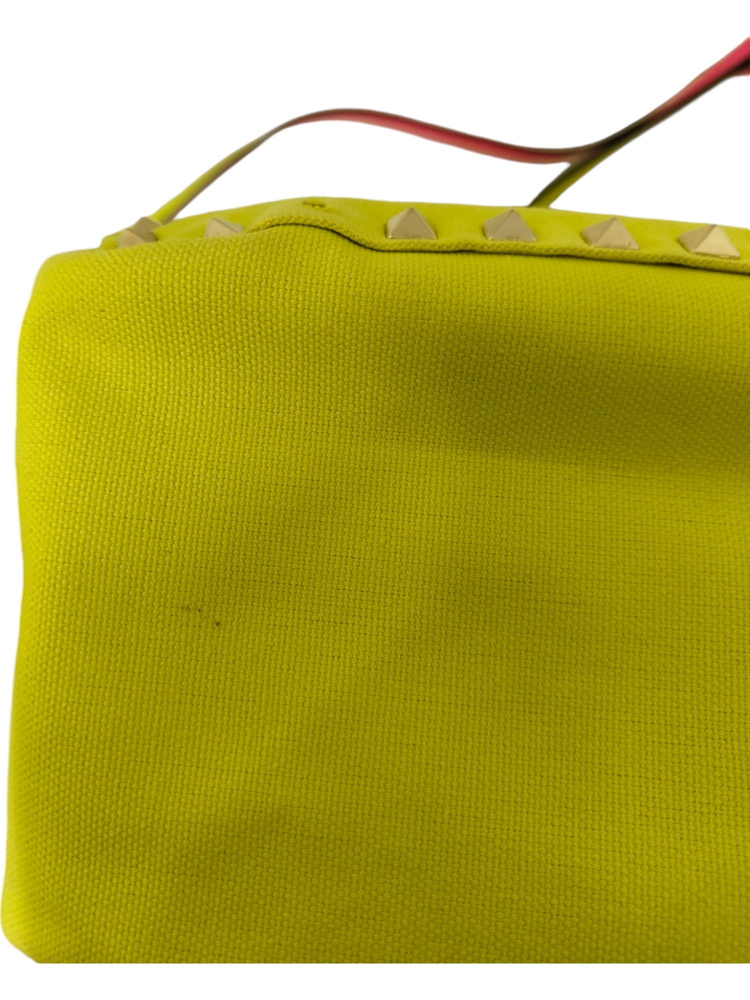 Valentino Yellow And Pink Rockstud Reversible Canvas Tote Bag Size ONE SIZE - 8 Thumbnail