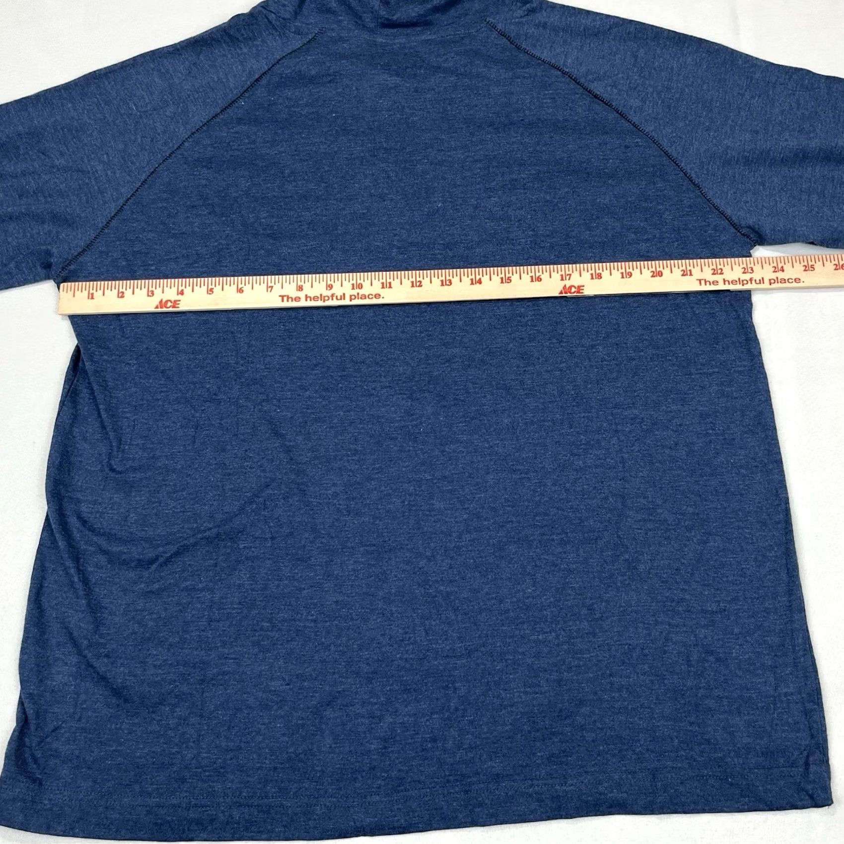 Vintage RAW Logo Lightweight Pullover Hoodie Men XL Blue Size US XL / EU 56 / 4 - 6 Thumbnail