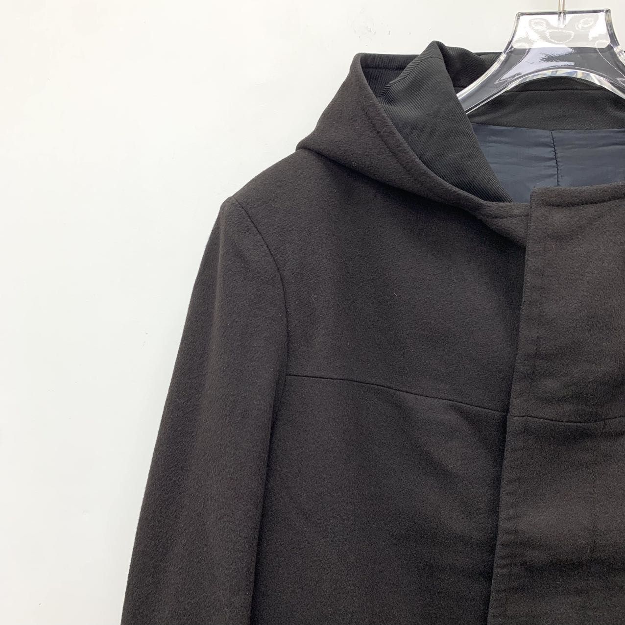 Balenciaga Balenciaga Brown Wool Hooded Coat (Size L) Size US L / EU 52-54 / 3 - 3 Thumbnail