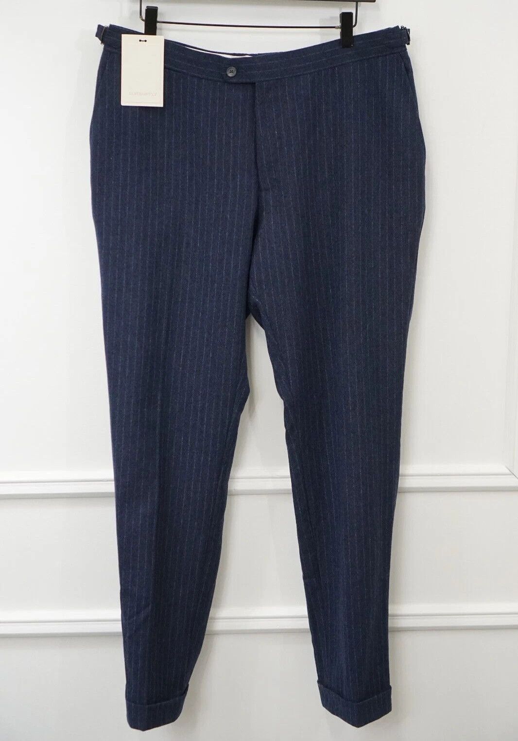 Suitsupply Men Suitsupply Brecia Trousers Pants Blue W35 US42S JNJ393 Size 42S - 1 Thumbnail