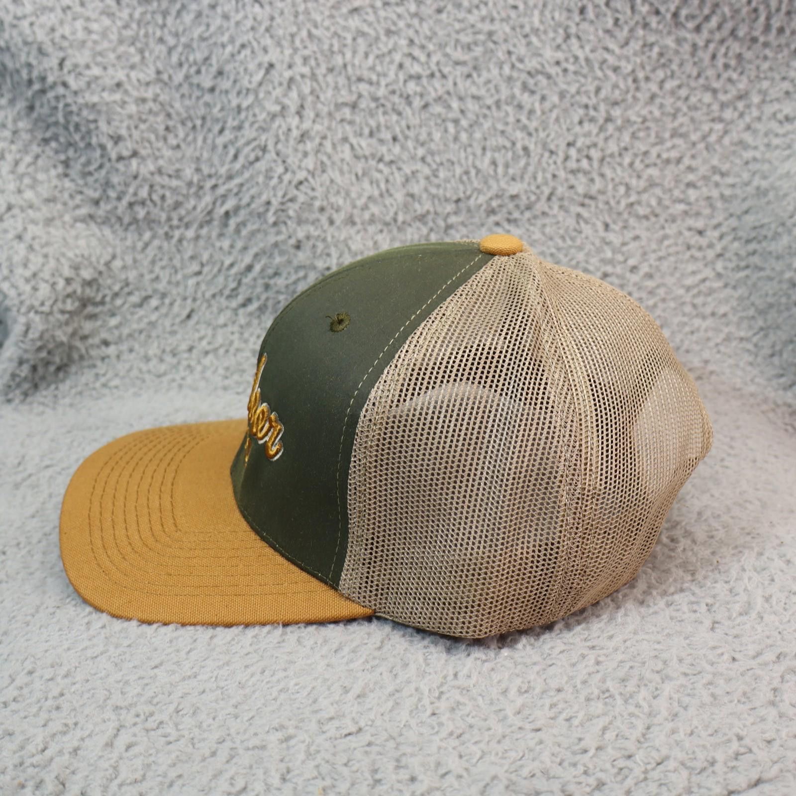 Other Outdoor Cap Hat Cap Snap Back Mesh Script Brown Size ONE SIZE - 5 Thumbnail