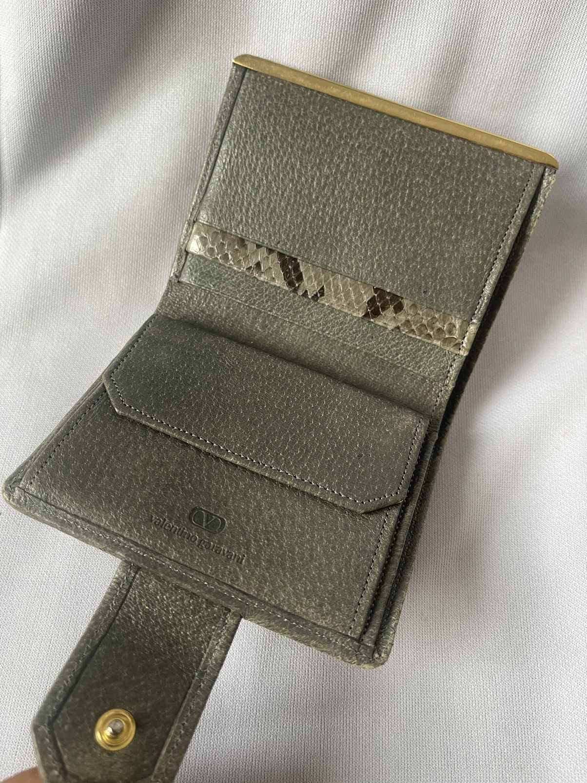 Valentino Valentino Garavani - Snake Skin Bi-Fold Wallet Pure Leather Size ONE SIZE - 5 Thumbnail