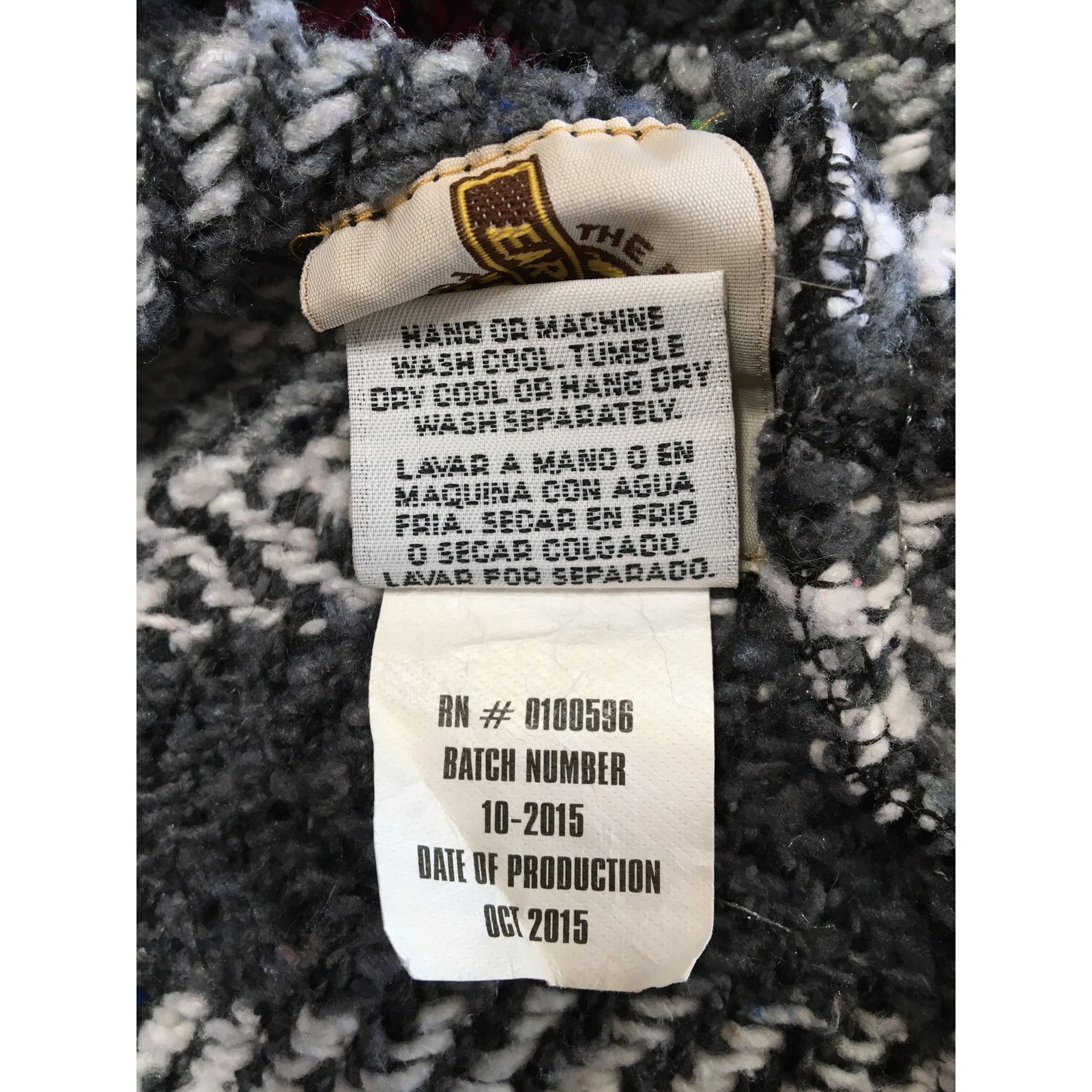 Earth Ragz Earth Ragz Small Woven Blanket Hoodie Gray Cream Pink Black Size S / US 4 / IT 40 - 6 Thumbnail
