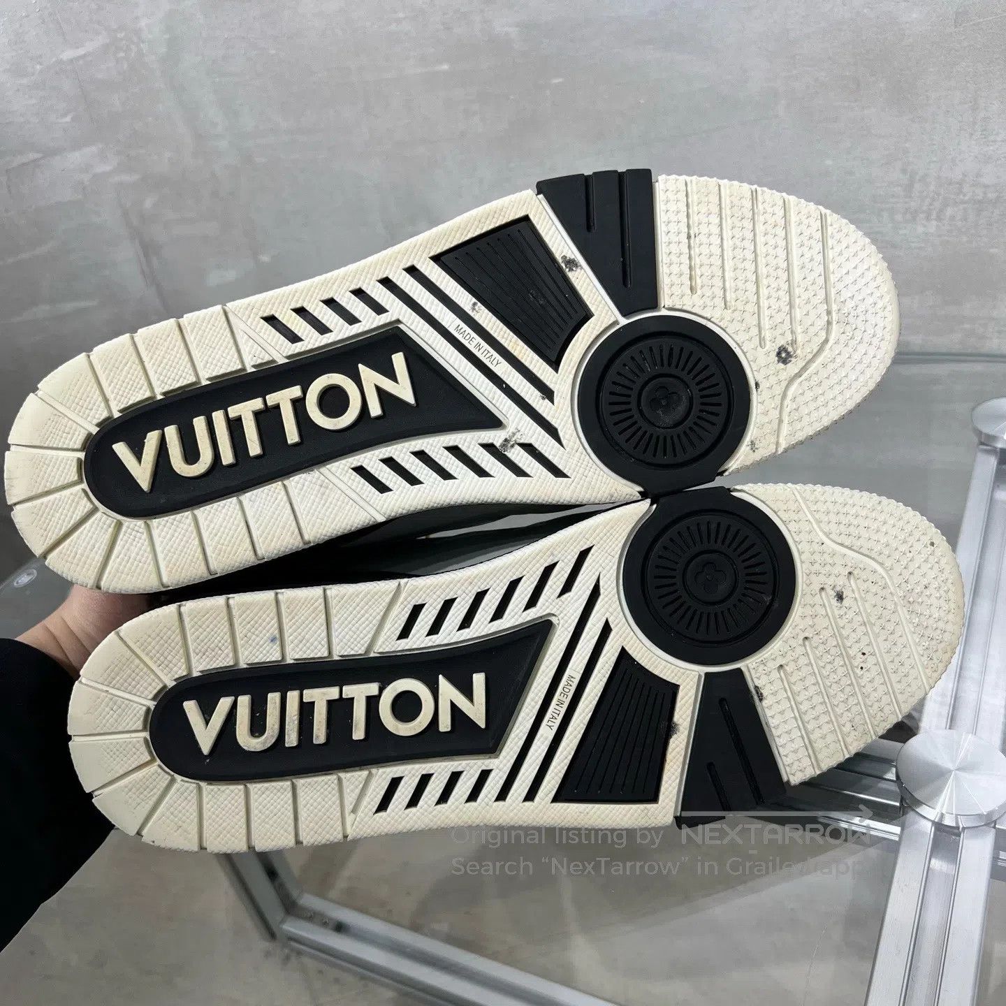Louis Vuitton Louis Vuitton Trainer Black Cement shoes Size US 10.5 / EU 43-44 - 7 Thumbnail