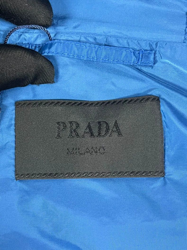 Prada Prada Blue Metal Triangle Logo Windbreaker Jacket 2502-Next Size US M / EU 48-50 / 2 - 5 Thumbnail