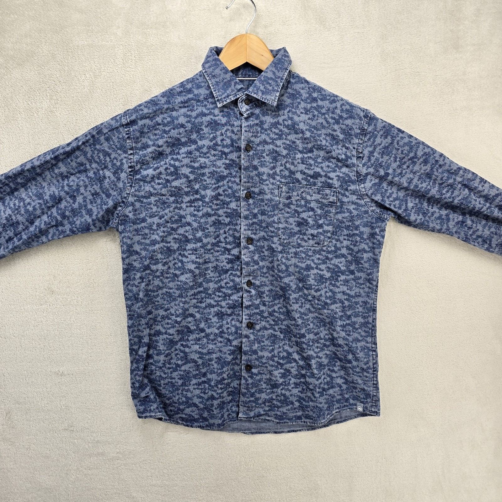 Peter Millar Peter Millar Shirt Mens Medium Fir Camo Chambray Button Up Size US M / EU 48-50 / 2 - 2 Thumbnail