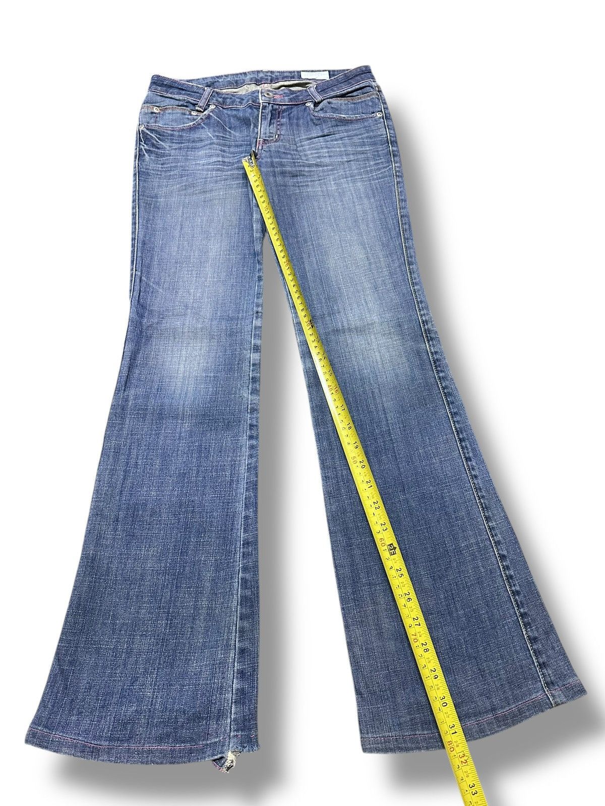 Japanese Brand Striked Jeans With Flare and Bootcut Style Faded Wash Size US 30 / EU 46 - 11 Thumbnail