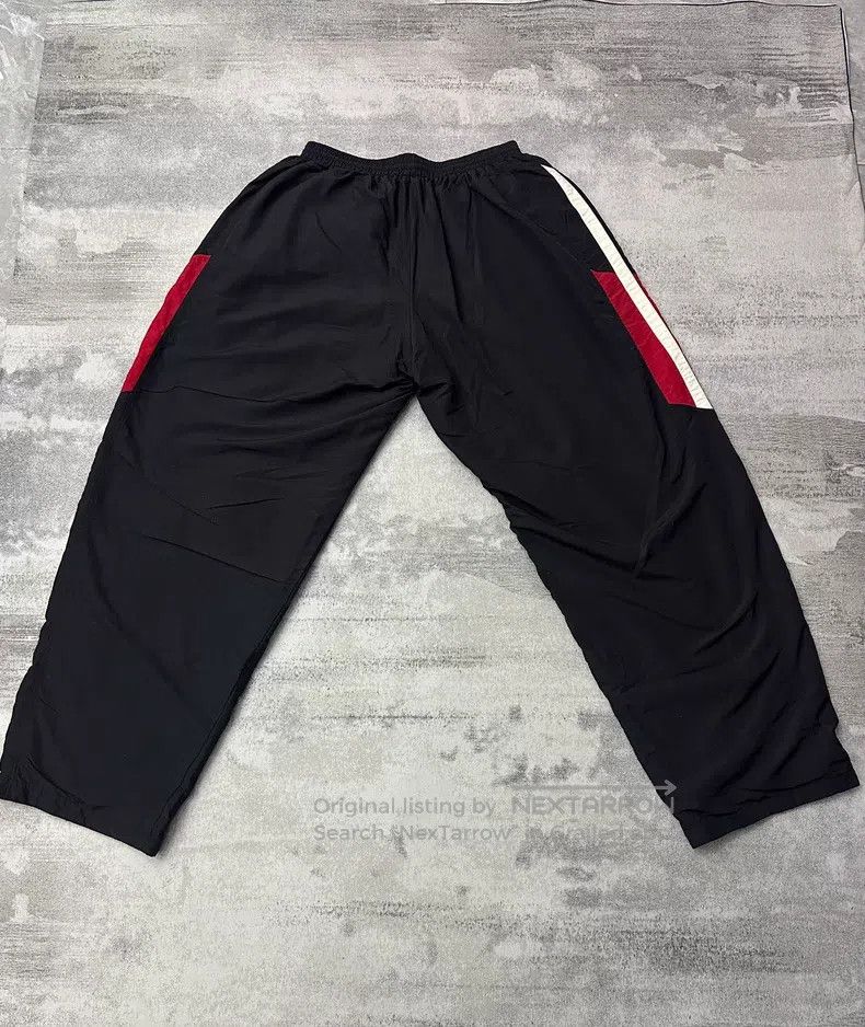 Balenciaga Balenciaga Black Side Stripe Embroidered Logo Pants School Size US 30 / EU 46 - 2 Thumbnail
