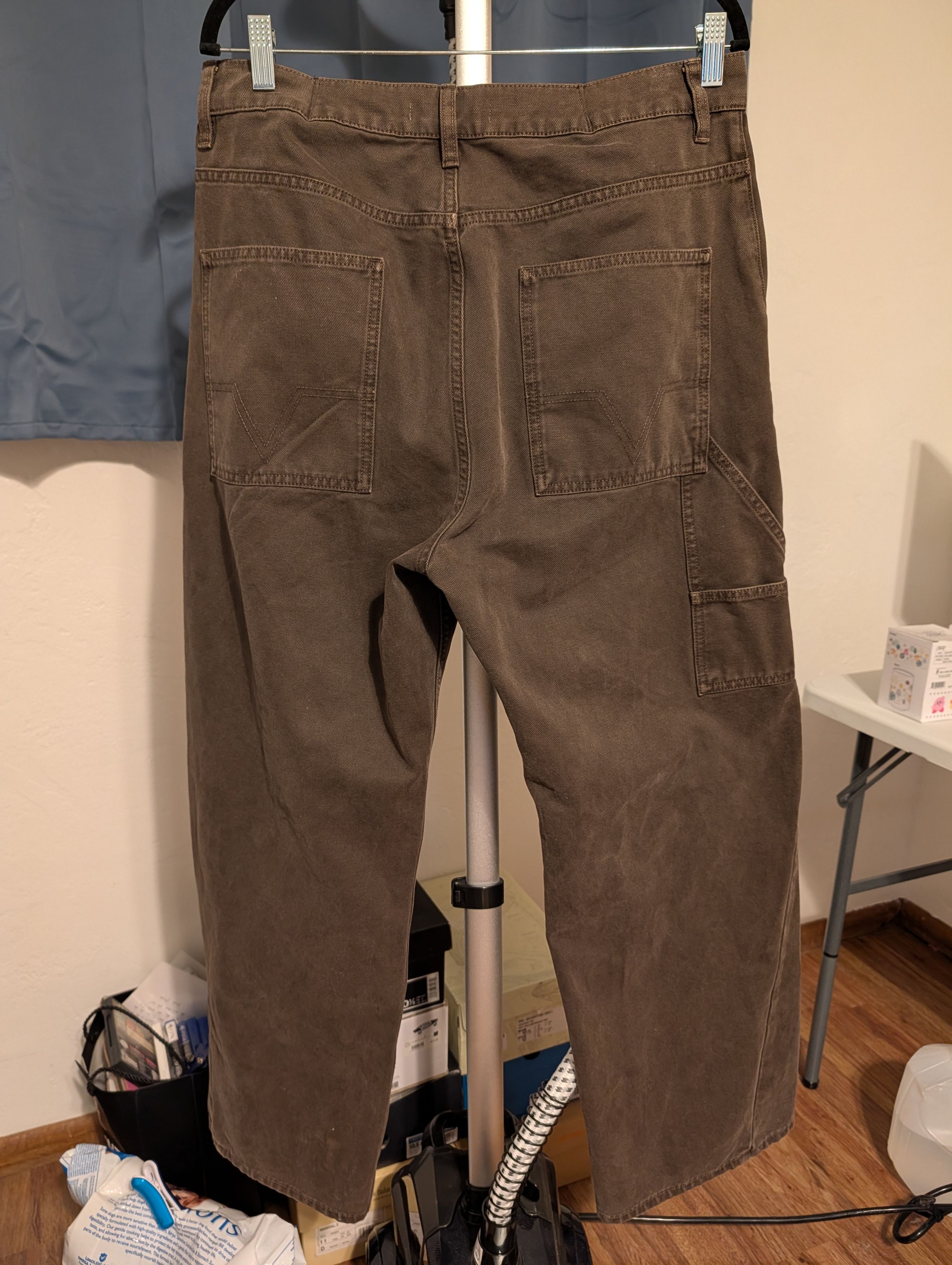 No Maintenance Torai Canvas Wide Leg Carpenters Size US 34 / EU 50 - 2 Thumbnail