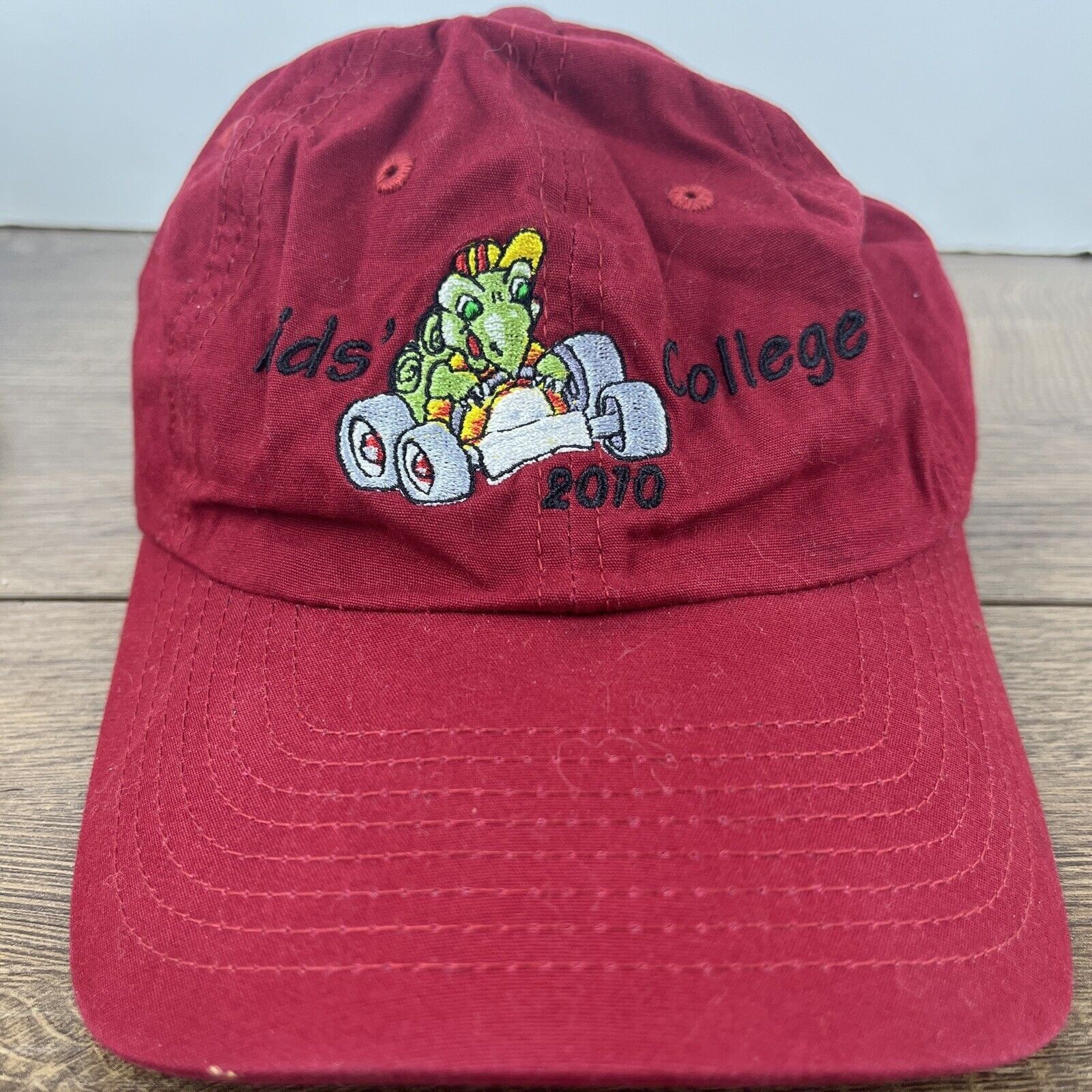 Other Kids College Hat Red Hat Adjustable Adult Size Hat Red Cap Size ONE SIZE - 3 Thumbnail