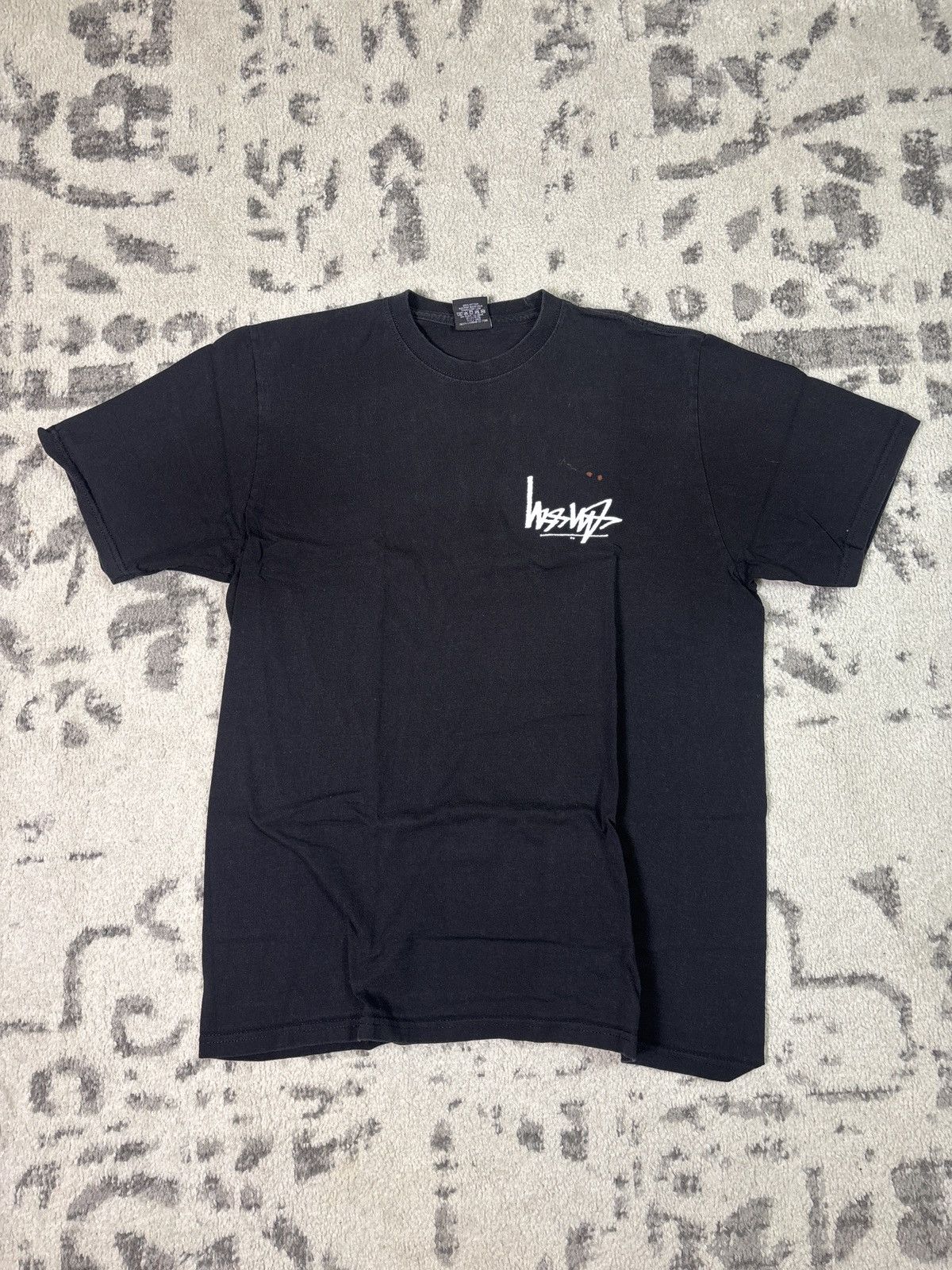 STUSSY UPSIDE DOWN LOGO T SHIRT