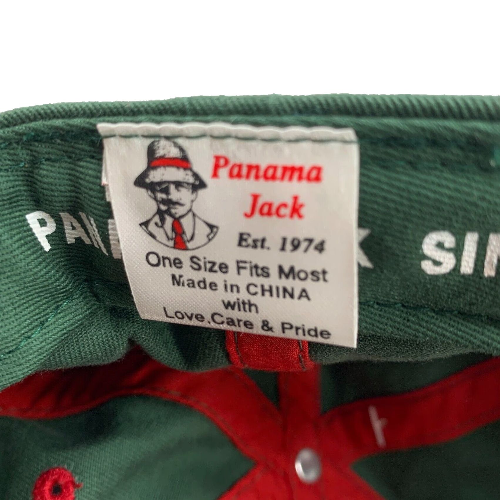 Panama Jack Panama Jack Baseball Cap Since 1974 Adjustable One Size Men Green New Hat Size ONE SIZE - 6 Thumbnail