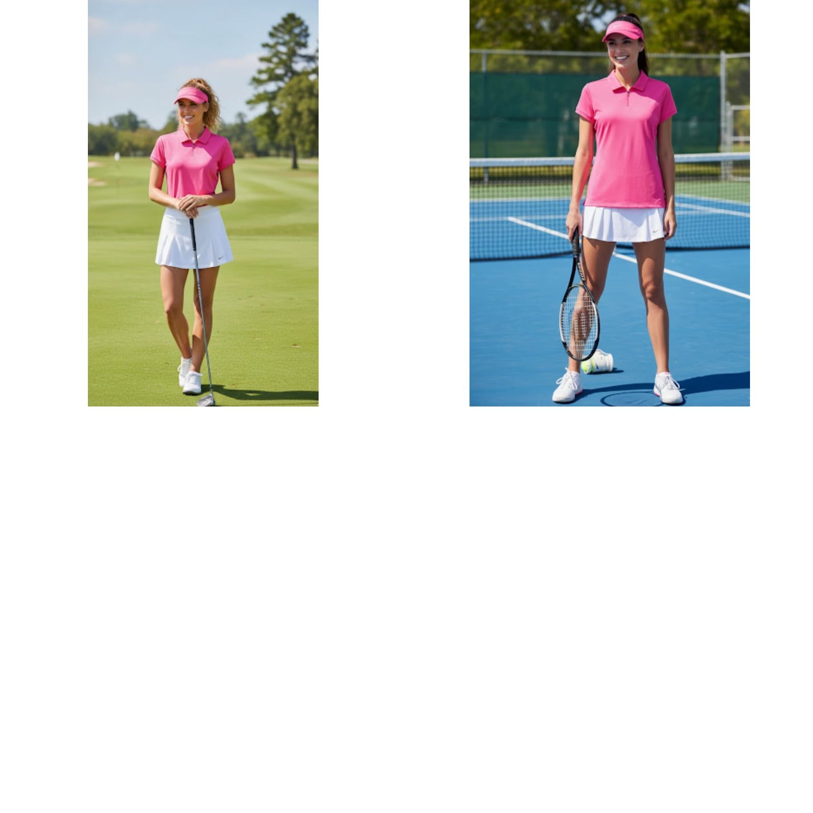 Nike Nike Dri-FIT Extra Short Sleeves Golf Polo Bright Pink L /142-43 Size 36" / US 14 / IT 50 - 8 Thumbnail