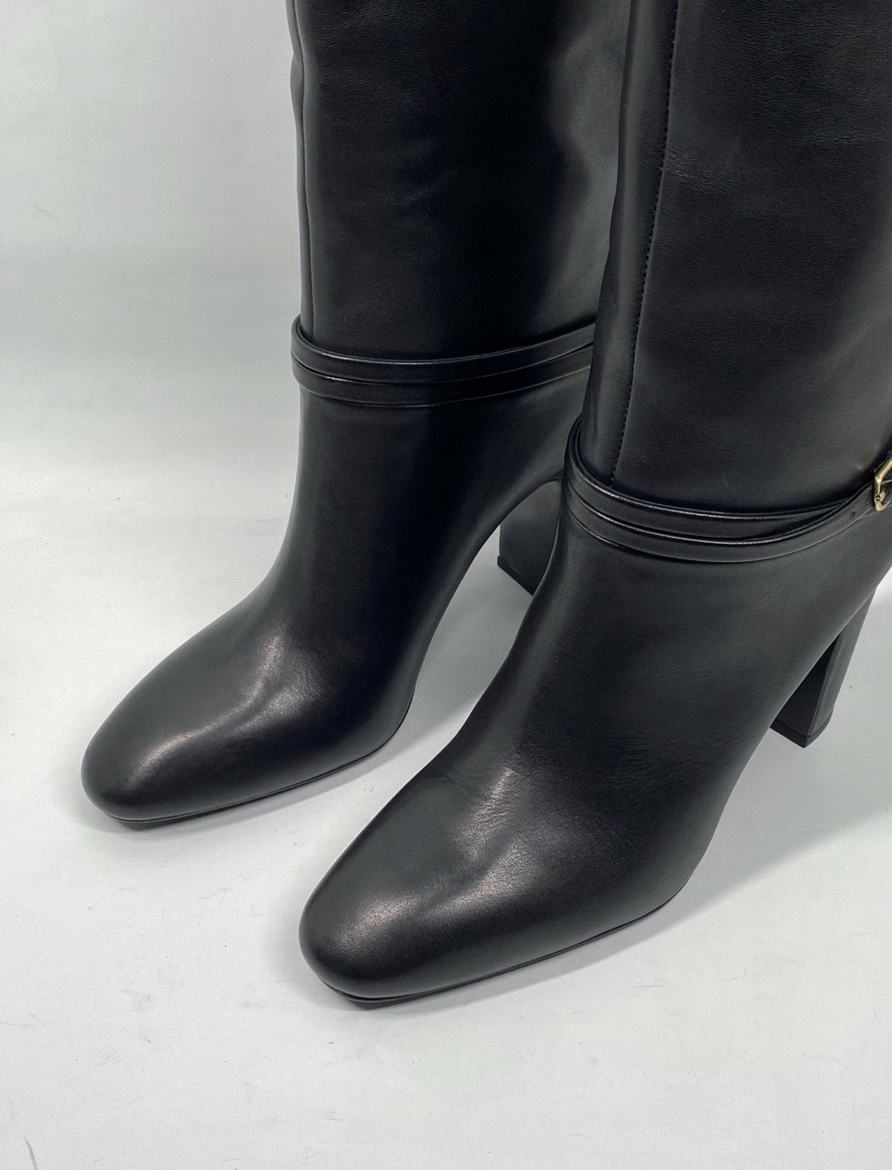 Loeffler Randall Loeffler Randall Solana Leather Buckle Knee Boots size 8.5 Size US 8.5 / IT 38.5 - 5 Thumbnail