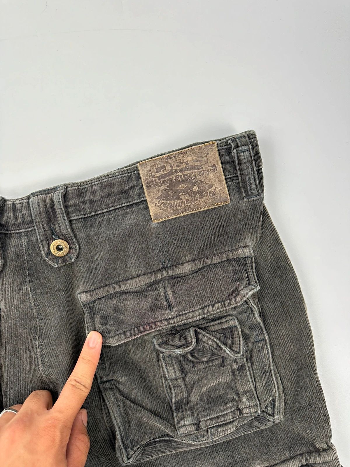 Dolce & Gabbana Dolce & Gabbana Khaki Cargo Corduroy Pants Size US 38 / EU 54 - 6 Thumbnail