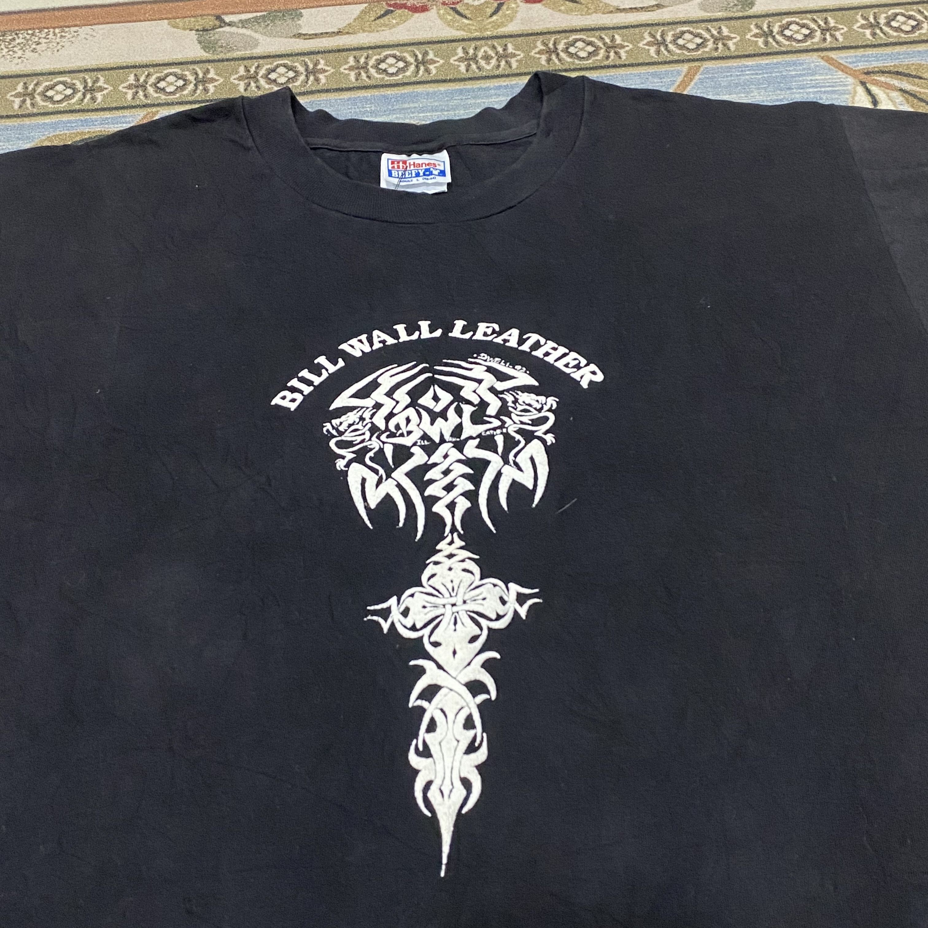 Bill Wall Leather Bill Wall Leather Skull Hanes Vintage Tee Size US L / EU 52-54 / 3 - 3 Thumbnail