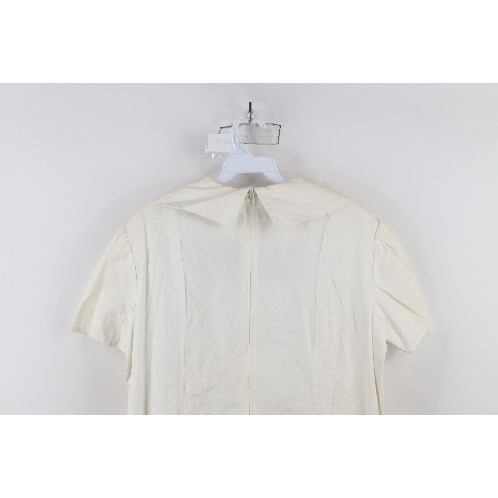 Vintage Vintage 60s 70s Rockabilly Distressed Pique Cotton Dress Size L / US 10 / IT 46 - 13 Thumbnail