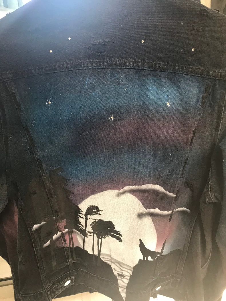Amiri Amiri 18aw starry night wolf destruction jacket Size US S / EU 44-46 / 1 - 9 Thumbnail