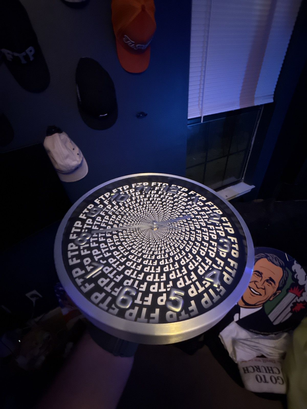 Fuck The Population FTP Spiral Clock Size ONE SIZE - 1 Thumbnail