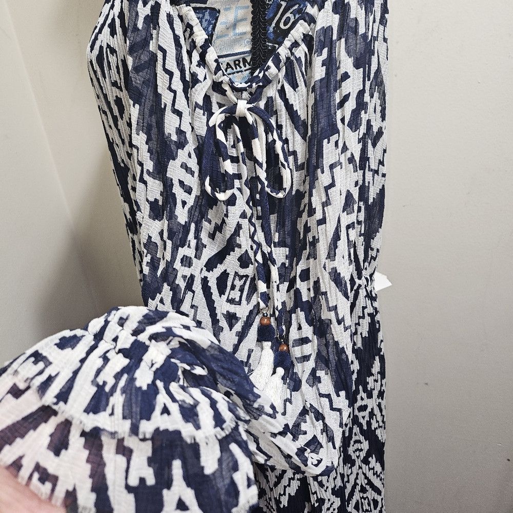 Tory Burch NWT Tory Burch Katherine Dress Small Cold Shoulder Maxi Size S / US 4 / IT 40 - 5 Thumbnail