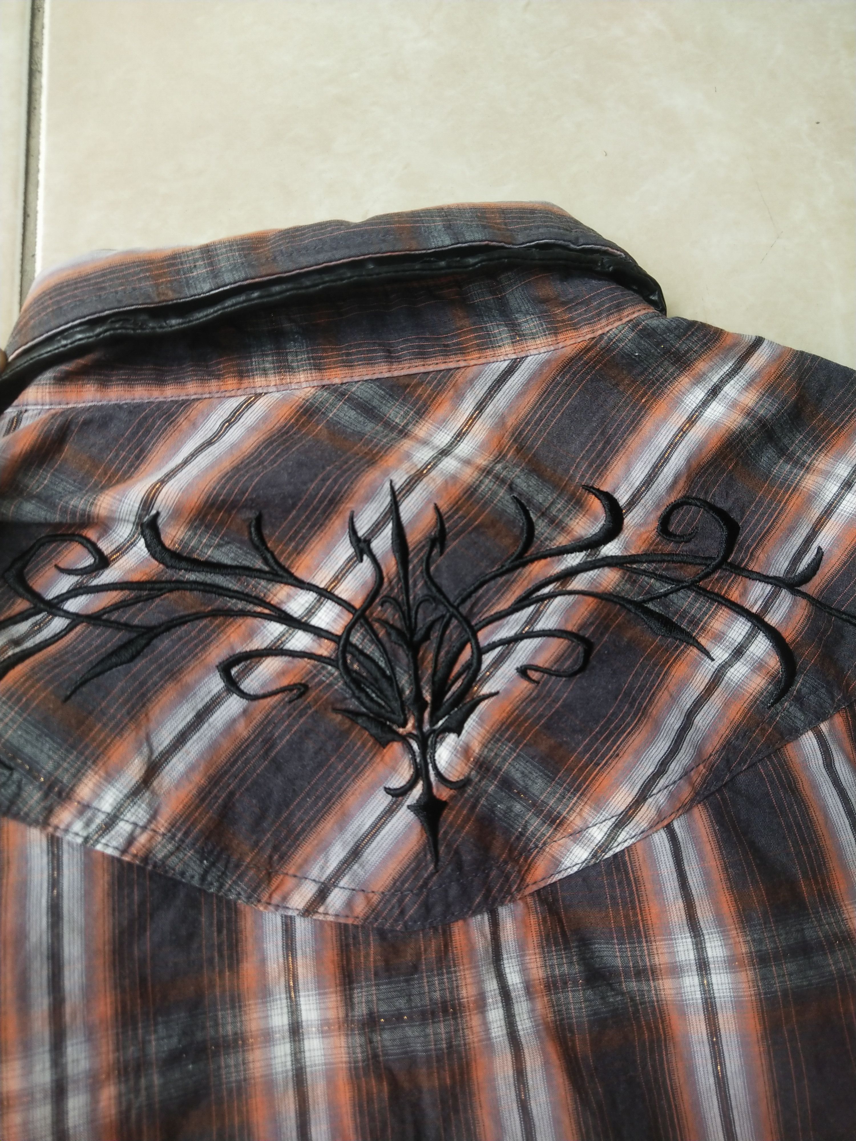 semanticdesign 2000s Semanticdesign Tribal Embroidery Western Plaid Shirt Size US M / EU 48-50 / 2 - 5 Thumbnail