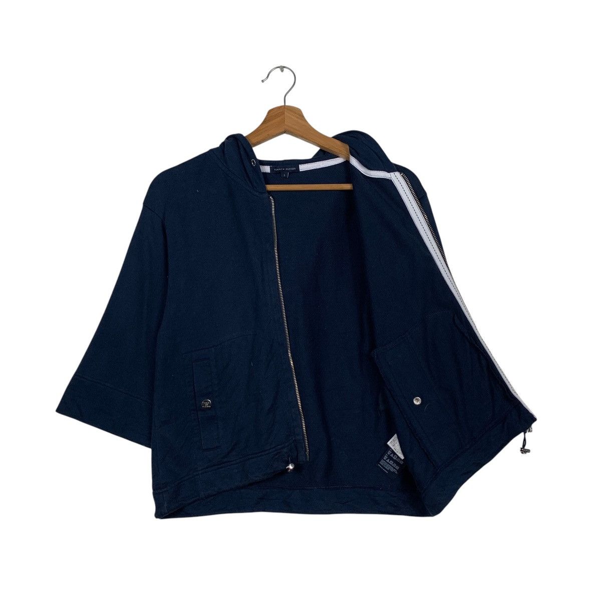 Tommy Hilfiger TOMMY HILFIGER 3q Sleeve Zipper Hoodies #1692-C75 Size S / US 4 / IT 40 - 11 Thumbnail