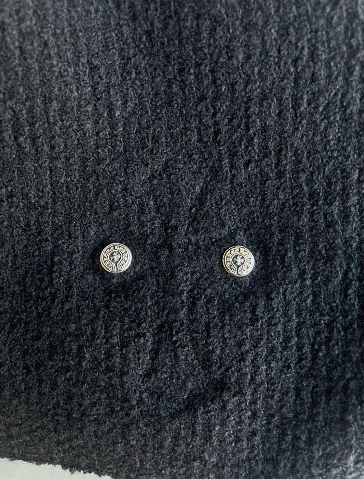 Chrome Hearts Chrome Hearts Hair Patched Knitted Sweater Size US L / EU 52-54 / 3 - 6 Thumbnail