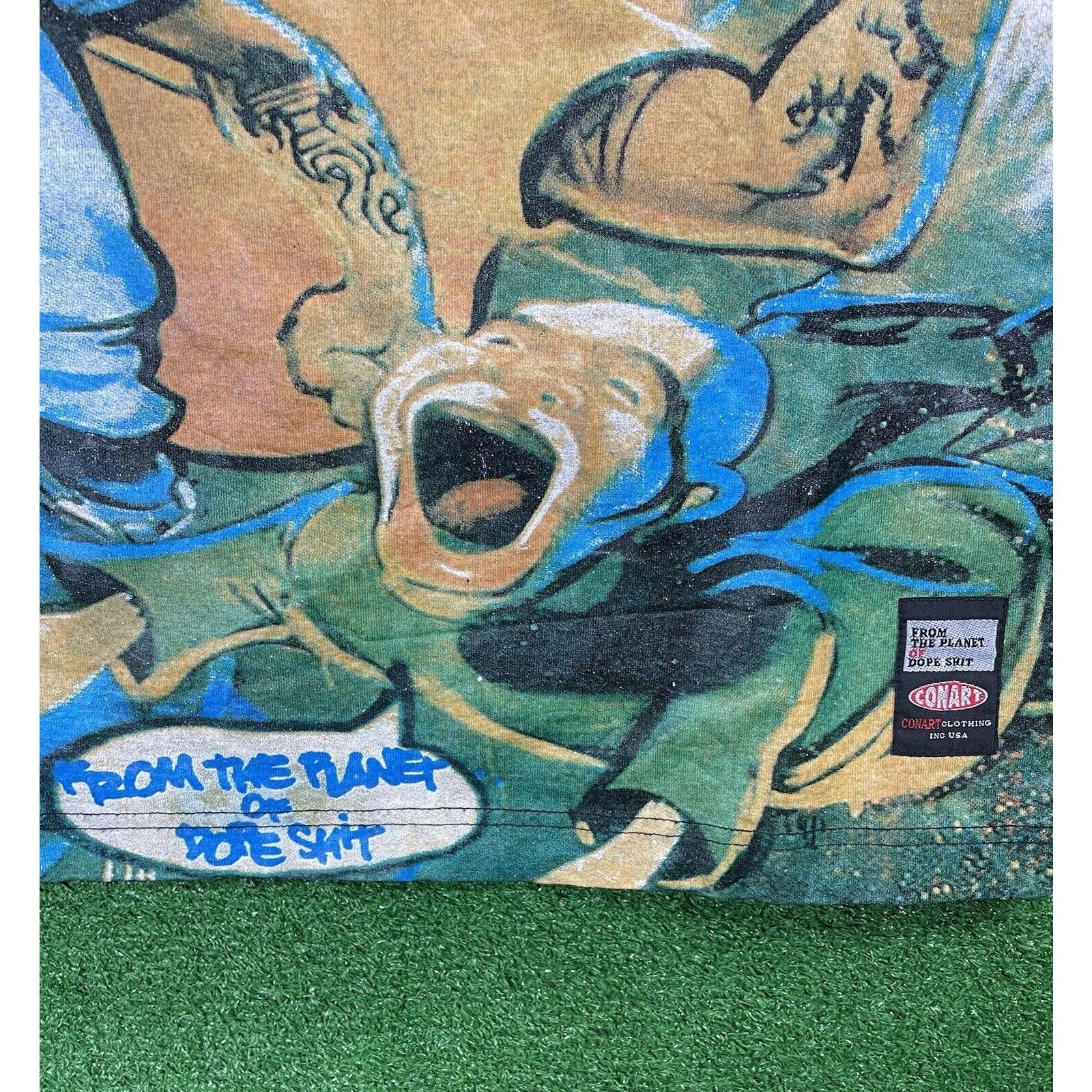 Vintage Vintage 90s Conart Black Graffiti Krylon Medium Large Shirt Size US M / EU 48-50 / 2 - 4 Thumbnail