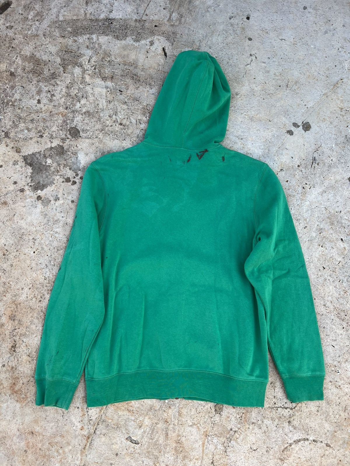Gap Vintage Y2K Gap Green Painted Zip Up Hoodie Size US M / EU 48-50 / 2 - 11 Thumbnail