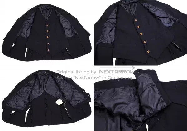 Comme des Garcons Comme Des Garcons Double-layer navy blue vest jacket Size M / US 6-8 / IT 42-44 - 5 Thumbnail