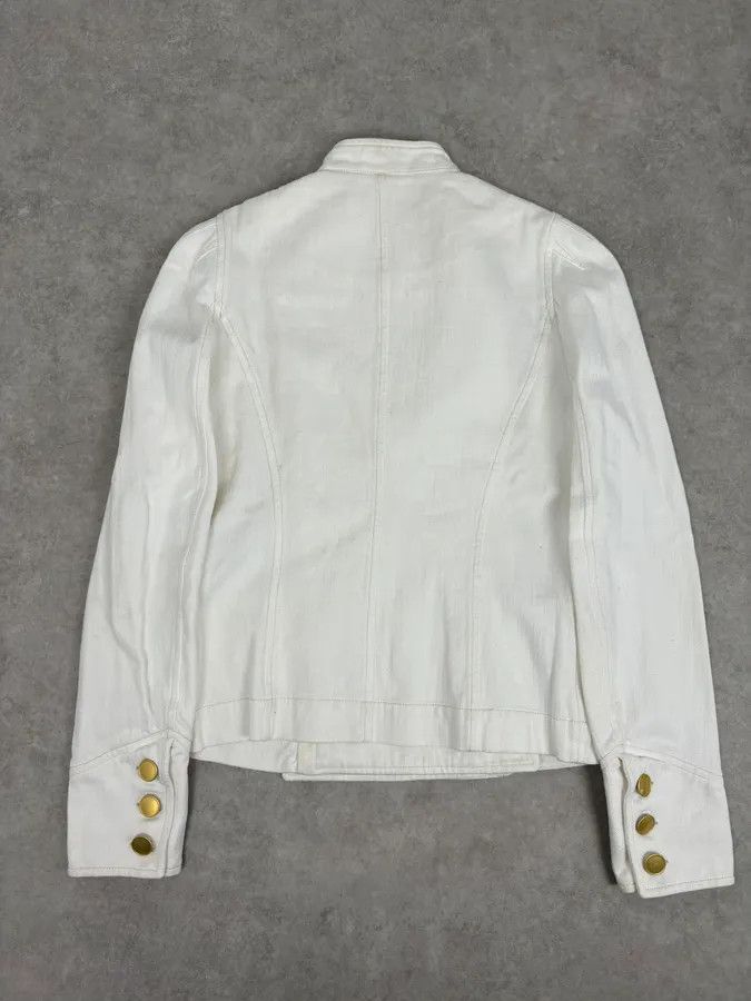 Isabel Marant Isabel Marant Étoile Cream White Officer Napoleon Denim Jacket Size S / US 4 / IT 40 - 6 Thumbnail