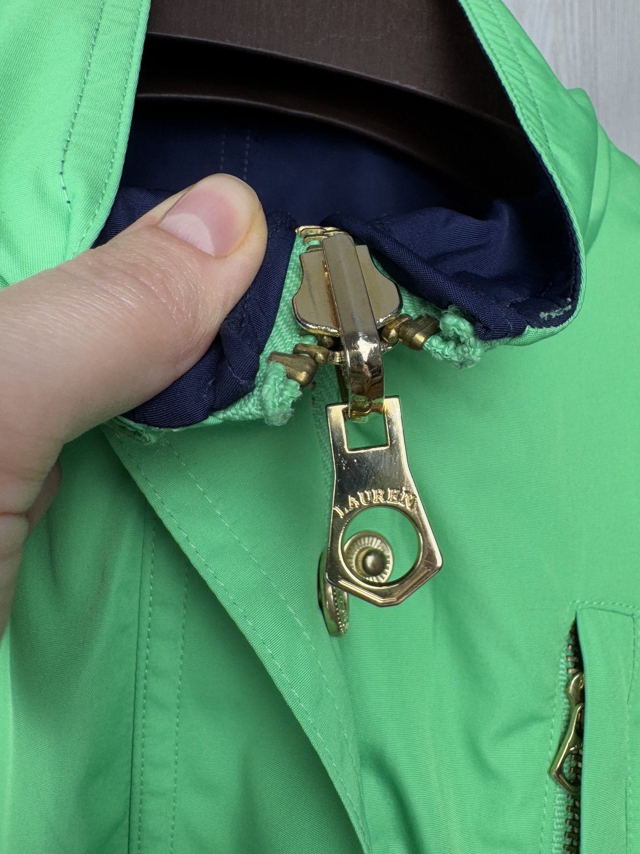Lauren Ralph Lauren Lauren Ralph Lauren Blue & Green Reversible Zip Front Vest Size L / US 10 / IT 46 - 10 Thumbnail