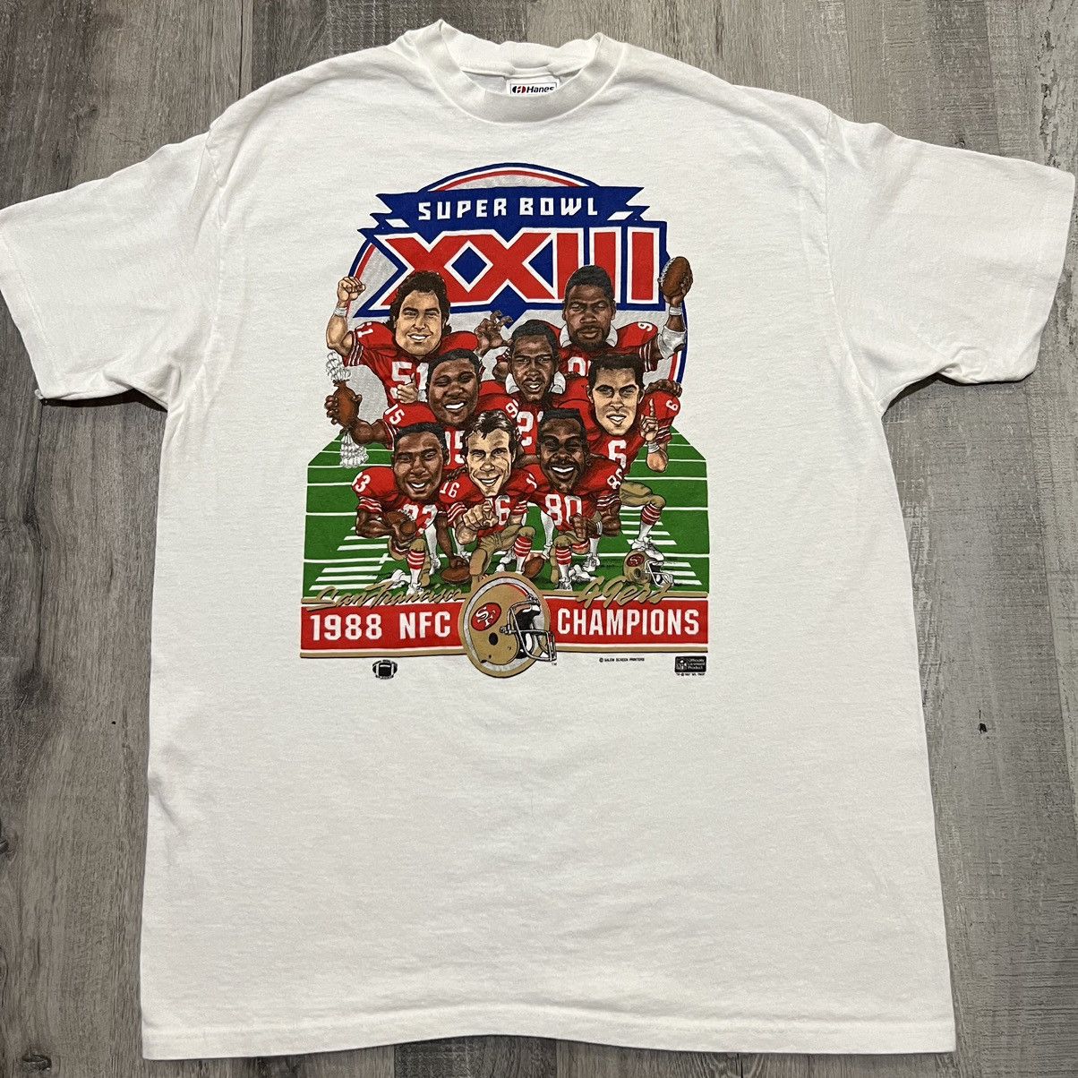 Vintage 80s Super Bowl T-shirt XL San Francisco 49ers NFC 1988