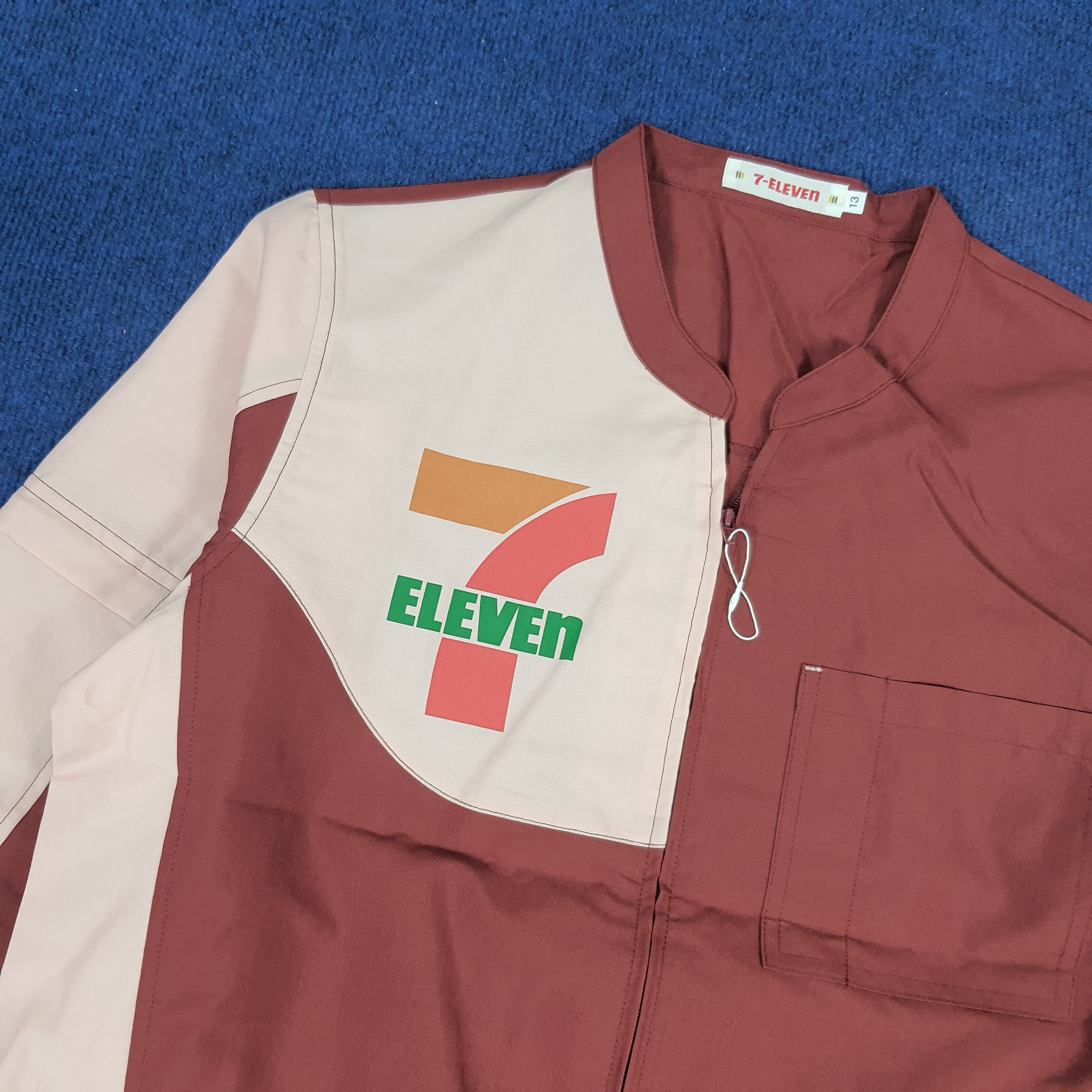 Japanese Brand × Vintage Vintage 7 Eleven Japan Edition Staff Uniform Work Jacket Size M / US 6-8 / IT 42-44 - 2 Thumbnail