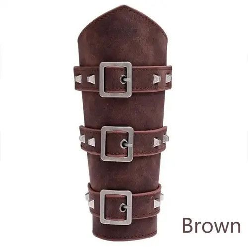 Jewelry Leather Armor Arm Gauntlet Wristband Size ONE SIZE - 4 Thumbnail