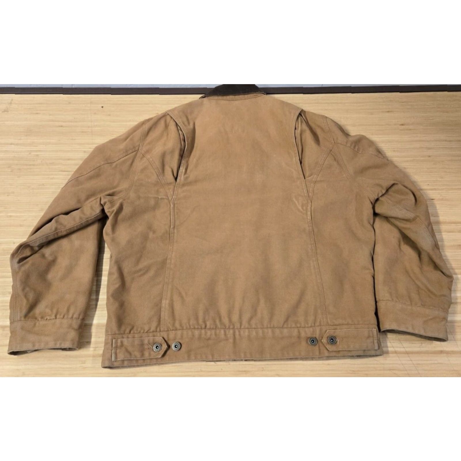 Dickies VINTAGE Dickies Jacket Canvas Work Brown L Sherpa Lined Full Zip Pockets Casual Mens Size US L / EU 52-54 / 3 - 7 Thumbnail