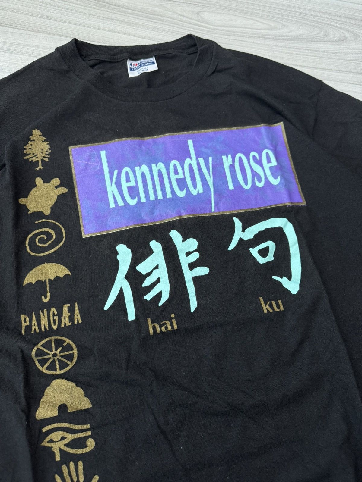 Band Tees × Vintage 90s Vintage Kennedy Rose ‘Hai Ku’ Tee Graphic Shirt Size US XL / EU 56 / 4 - 5 Thumbnail