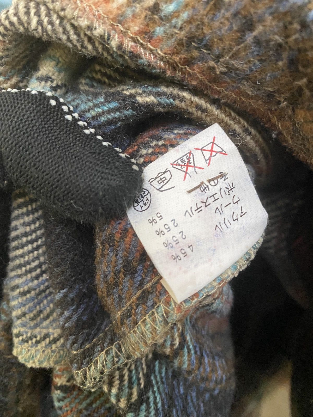 Japanese Brand Vintage Honnete France Wool Blend Plaid Jacket Size US S / EU 44-46 / 1 - 12 Thumbnail