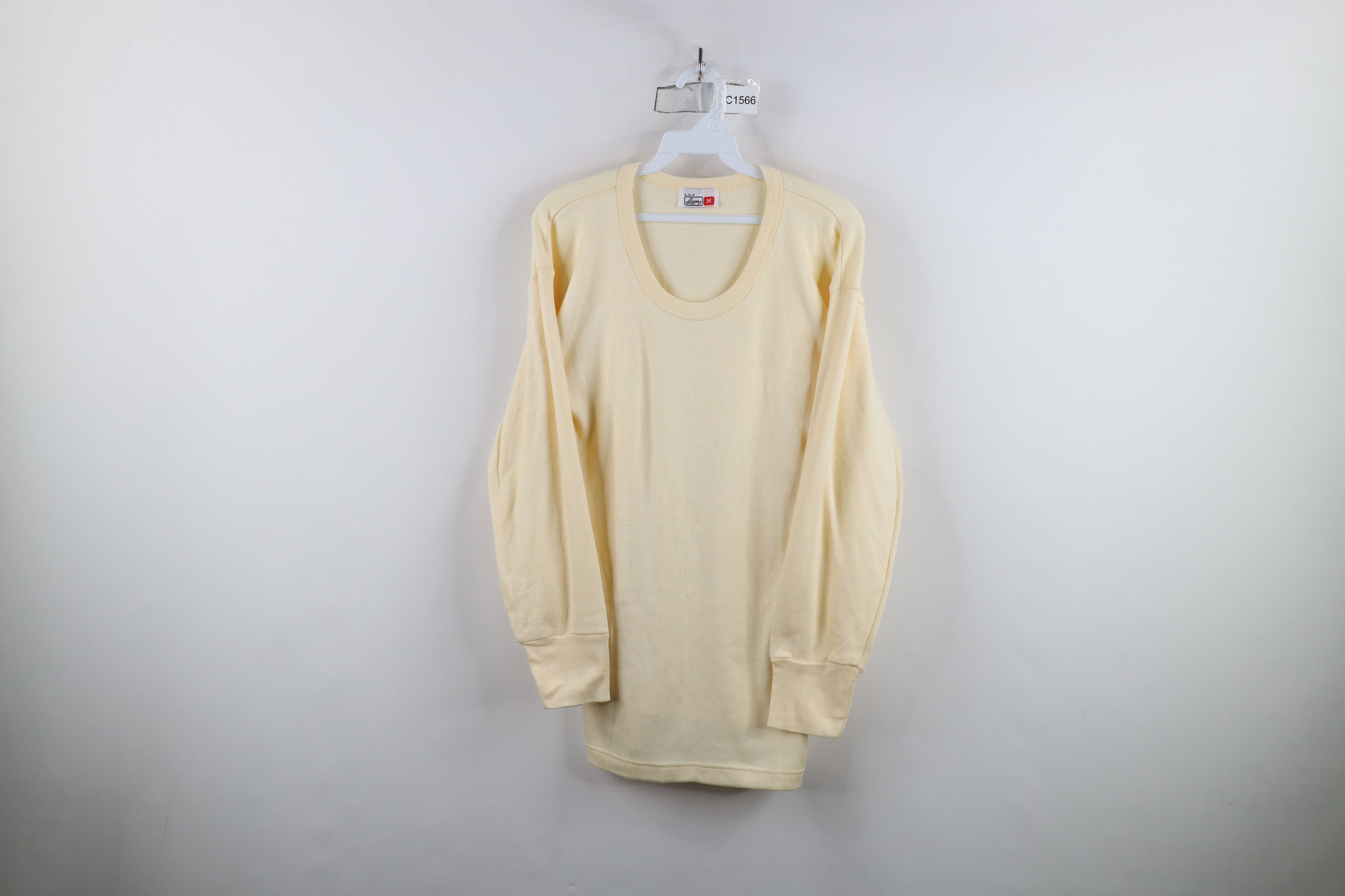 Vintage Vintage 90s Streetwear Ribbed Knit Long Sleeve T-Shirt Size US M / EU 48-50 / 2 - 1 Thumbnail