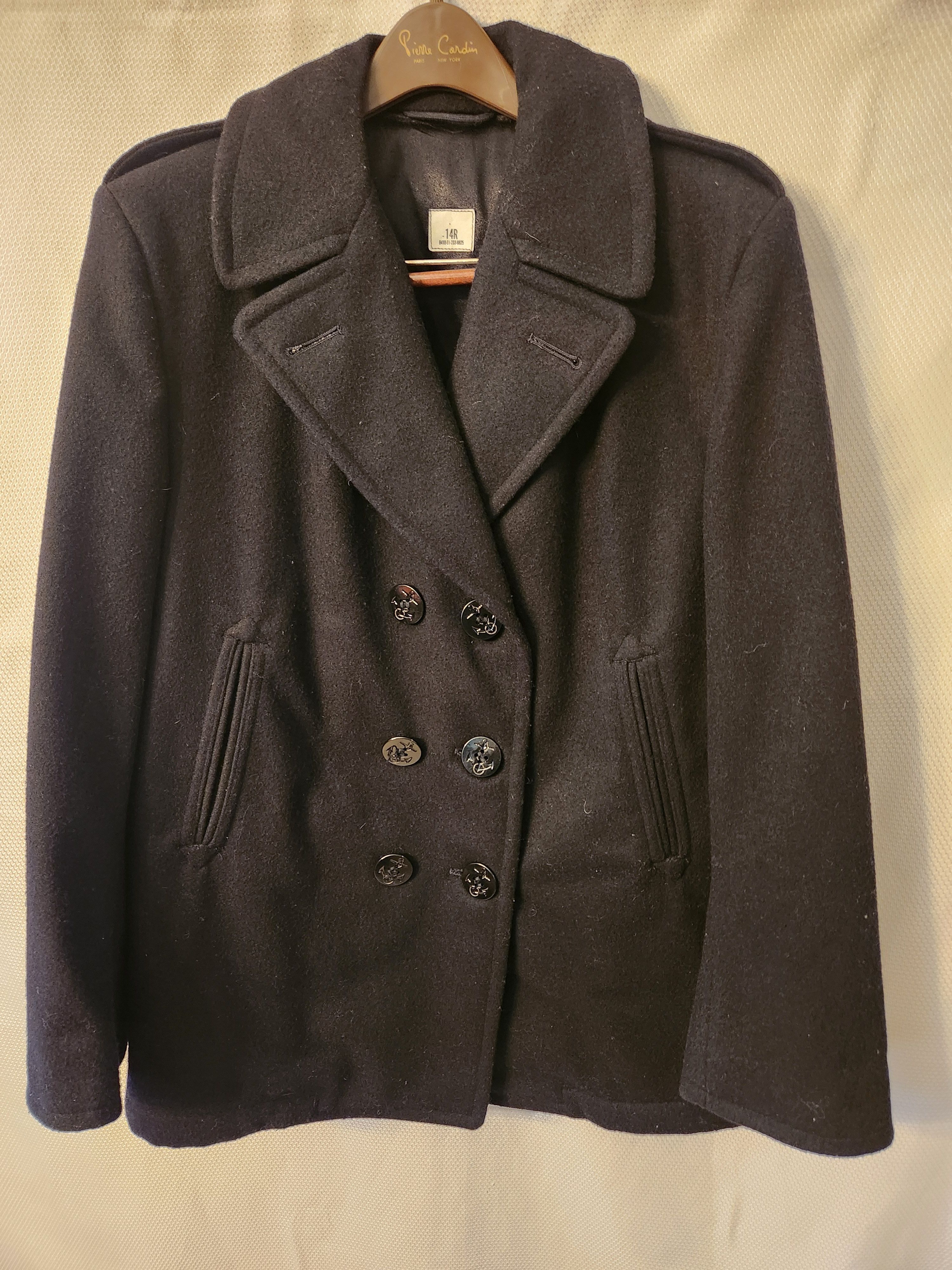 Other Vintage U.S. Navy Issue 100% Wool Female Peacoat Sz 14R Size L / US 10 / IT 46 - 1 Thumbnail